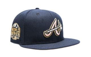 Atlanta Braves VTFV Navy Peach 59Fifty Fitted Hat by MLB x New Era