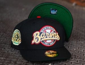 Birmingham Barons Southern League Black 59Fifty Fitted Hat by MiLB x New Era