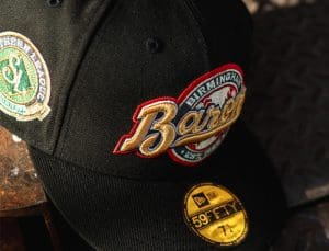 Birmingham Barons Southern League Black 59Fifty Fitted Hat by MiLB x New Era Front