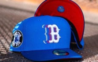 Boston Red Sox Azure Royal 59Fifty Fitted Hat by MLB x New Era
