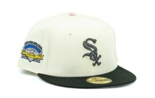 Chicago White Sox Comiskey Park White Black 59Fifty Fitted Hat by MLB x New Era