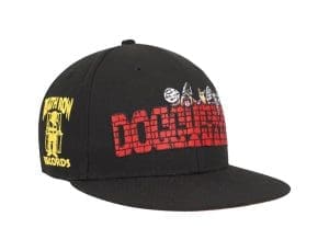 Doggystyle Black 59Fifty Fitted Hat by Death Row Records x New Era Front