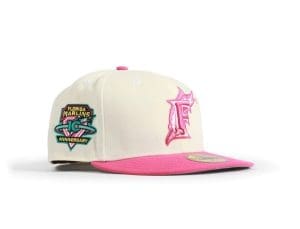 Florida Marlins 10th Anniversary Cream Pink 59Fifty Fitted Hat by MLB x New Era
