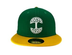 Forever Classic Green Yellow 59Fifty Fitted Hat by Oaklandish x New Era Front