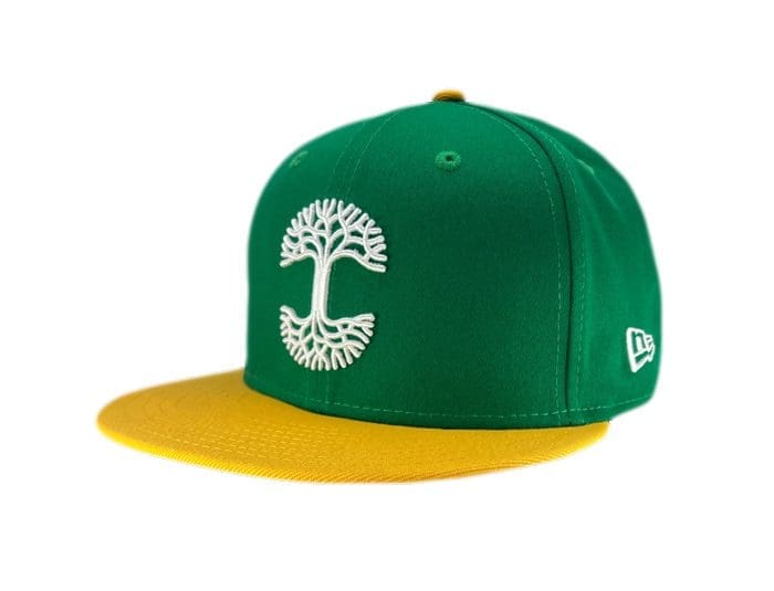 Forever Classic Green Yellow 59Fifty Fitted Hat by Oaklandish x New Era