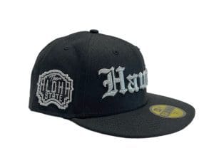 Hawaii Black Metallic Silver 59Fifty Fitted Hat by 808allday x New Era Right