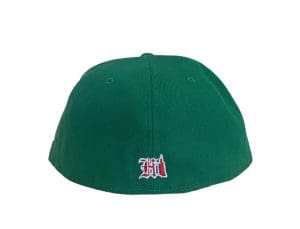 Hawaii Green Red 59Fifty Fitted Hat by 808allday x New Era Back