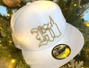 Hi Kam White Gold 59Fifty Fitted Hat by 808allday x New Era