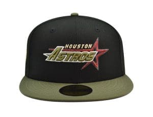 Houston Astros 35th Anniversary Black Rifle 59Fifty Fitted Hat by MLB x New Era Front