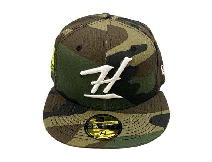 Kalai Global Woodland Camo 59Fifty Fitted Hat by Fitted Hawaii x New Era