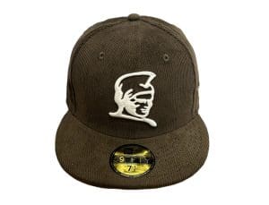 Kamehameha Walnut Corduroy Realtree Camo 59Fifty Fitted Hat by Fitted Hawaii x New Era Front