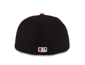 Los Angeles Angels Black Red 59Fifty Fitted Hat by MLB x New Era Back