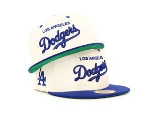 Los Angeles Dodgers Script Chrome Royal 2-Tone 59Fifty Fitted Hat by MLB x New Era
