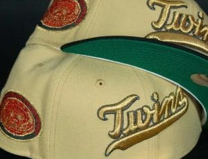Minnesota Twins 1969 All-Star Game Vegas Gold Black 59Fifty Fitted Hat by MLB x New Era Front