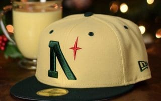 North Star Heritage Vegas Gold Dark Green 59Fifty Fitted Hat by Noble North x New Era