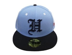 Pride Sky Blue Navy 59Fifty Fitted Hat by Fitted Hawaii x New Era