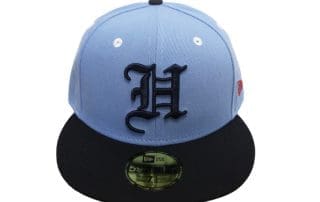 Pride Sky Blue Navy 59Fifty Fitted Hat by Fitted Hawaii x New Era