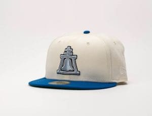 Raincross White Chrome Blue 59Fifty Fitted Hat by 1LoveIE x New Era