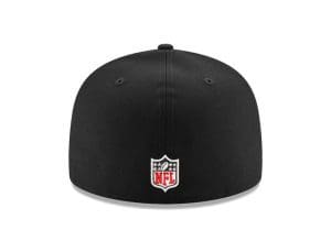 San Francisco 49ers 75th Anniversary Black Red 59Fifty Fitted Hat by NFL x New Era Back