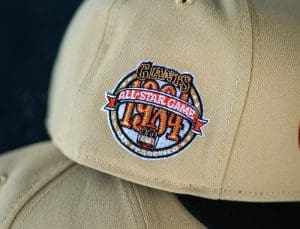San Francisco Giants 1984 ASG Vegas Gold Black 59Fifty Fitted Hat by MLB x New Era Front