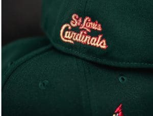 St. Louis Cardinals Busch Stadium Forest Pine 59Fifty Fitted Hat by MLB x New Era Back