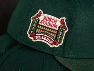 St. Louis Cardinals Busch Stadium Forest Pine 59Fifty Fitted Hat by MLB x New Era Patch