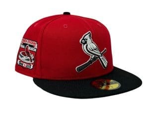 St. Louis Cardinals Busch Stadium Red Black 59Fifty Fitted Hat by MLB x New Era Right