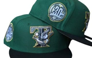 Toronto Blue Jays 30th Season Green Black 59Fifty Fitted Hat by MLB x New Era