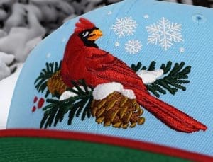 Winter Cardinal Snow Blue 59Fifty Fitted Hat by Noble North x New Era Front