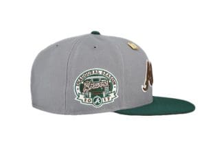 Atlanta Braves 2017 Inaugural Season Grey Green 59Fifty Fitted Hat by MLB x New Era Patch