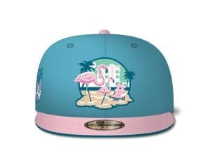 Beach Flamingos 59Fifty Fitted Hat by The Clink Room x New Era