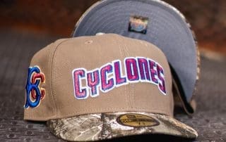 Brooklyn Cyclones Vegas Gold Realtree 59Fifty Fitted Hat by MiLB x New Era