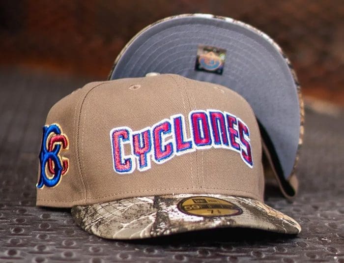 Brooklyn Cyclones Vegas Gold Realtree 59Fifty Fitted Hat by MiLB x New Era