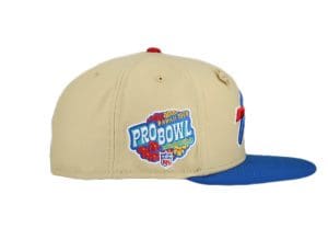 Buffalo Bills 1999 Pro Bowl Vegas Gold 59Fifty Fitted Hat by NFL x New Era Patch