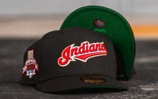 Cleveland Indians 10th Anniversary Black 59Fifty Fitted Hat by MLB x New Era
