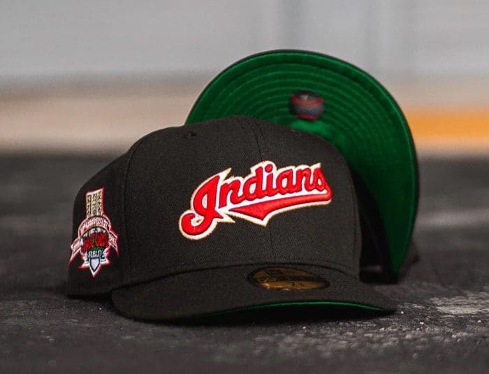 Cleveland Indians 10th Anniversary Black 59Fifty Fitted Hat by MLB x New Era