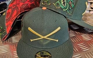 Crossed Bats Logo Year Of The Dragon 59Fifty Fitted Hat by JustFitteds x New Era
