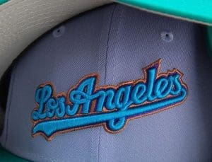 Hat Club Lavender Teal 59Fifty Fitted Hat Collection by MLB x New Era Front