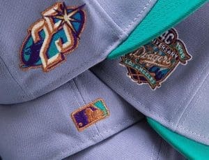 Hat Club Lavender Teal 59Fifty Fitted Hat Collection by MLB x New Era Patch