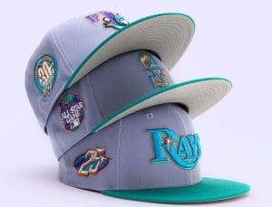 Hat Club Lavender Teal 59Fifty Fitted Hat Collection by MLB x New Era Right