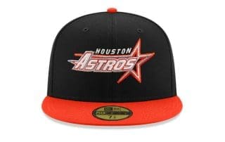Houston Astros 45th Anniversary Black Orange 59Fifty Fitted Hat by MLB x New Era