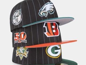 Just Caps NFL Pinstripe 59Fifty Fitted Hat Collection by NFL x New Era