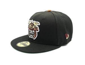 Kawamoto Samurai Black 59Fifty Fitted Hat by The Capologists x New Era Left