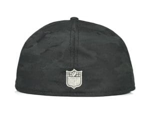 Las Vegas Raiders Black Camo 59Fifty Fitted Hat by NFL x New Era Back