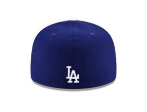 Los Angeles Dodgers Dodger Dog Mascot Blue 59Fifty Fitted Hat by MLB x New Era Back