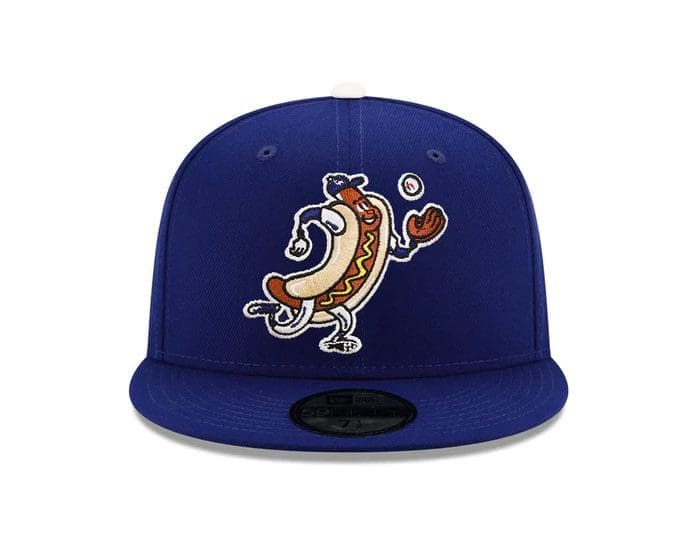 Los Angeles Dodgers Dodger Dog Mascot Blue 59Fifty Fitted Hat by MLB x New Era