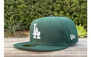 Los Angeles Dodgers Green White Sweat 59Fifty Fitted Hat by MLB x New Era