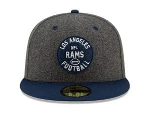 Los Angeles Rams 1930s Charcoal Navy 59Fifty Fitted Hat by NFL x New Era Front