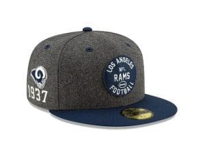 Los Angeles Rams 1930s Charcoal Navy 59Fifty Fitted Hat by NFL x New Era Right