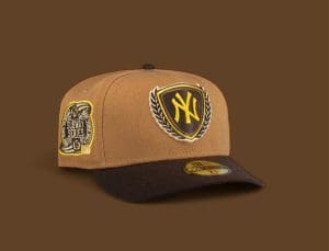 New York Yankees 2000 World Series Wheat Brown 59Fifty Fitted Hat by MLB x New Era Front